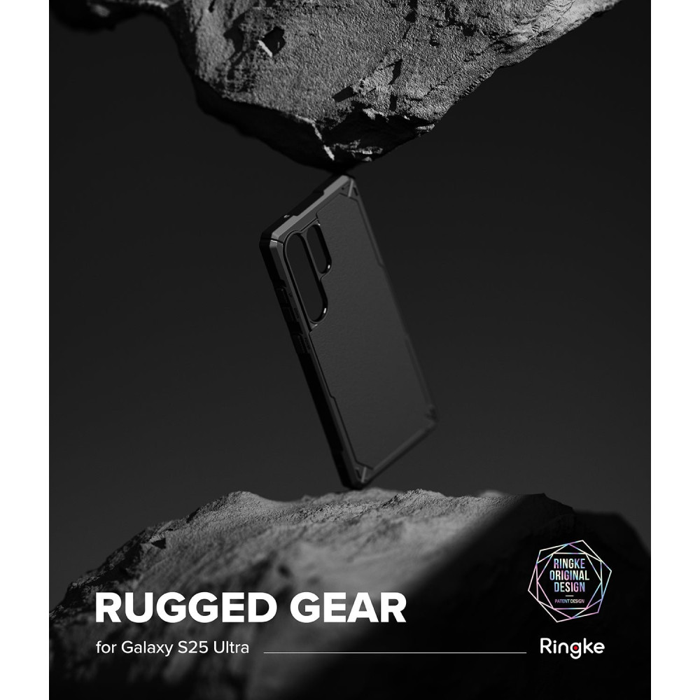 Θήκη Samsung Galaxy S25 Ultra Ringke Rugged Gear Ανθεκτική Σιλικόνης - Black (8800274969377)