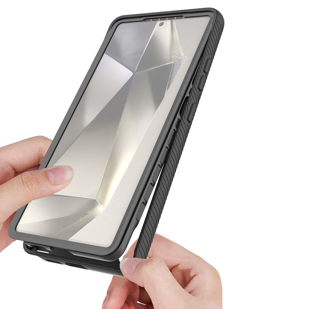 Θήκη Samsung Galaxy S25 Ultra Tech-Protect Defense Διάφανη Full Body 360° με MagSafe - Black (5906302322442)