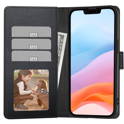 Θήκη iPhone 16e Tech-Protect Wallet Πορτοφόλι - Matte Black (5906302360307)