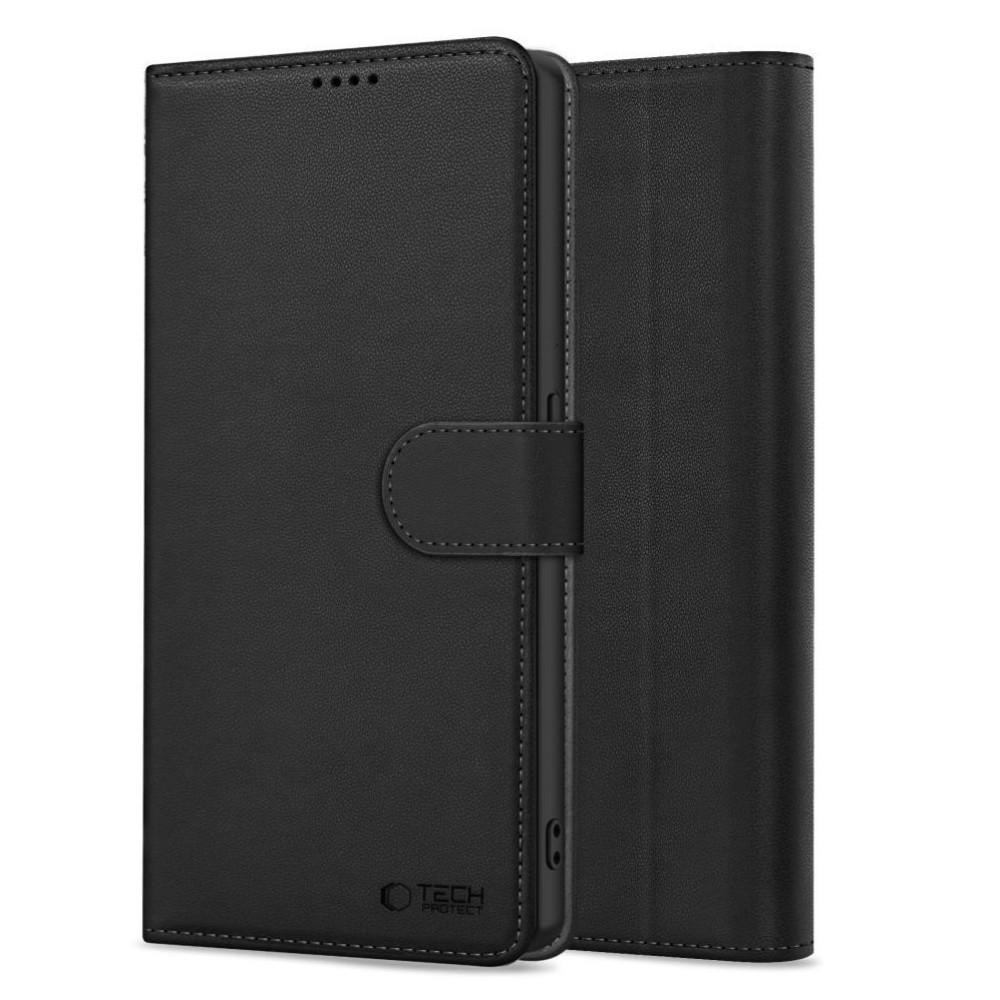 Θήκη iPhone 16e Tech-Protect Wallet Πορτοφόλι - Matte Black (5906302360307)