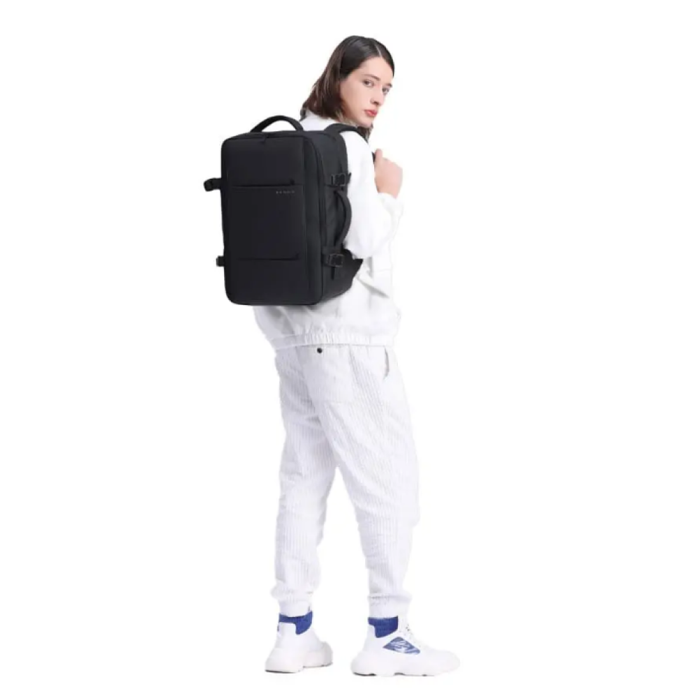Bange 1908D Business Travel Backpack - Ανθεκτικό Επεκτάσιμο Σακίδιο / Τσάντα Πλάτης & Μεταφοράς Laptop έως 17.3" - 30L έως 49L - Black
