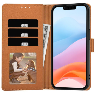 Θήκη iPhone 16e Tech-Protect Wallet Πορτοφόλι - Saddle Brown (5906302360321)