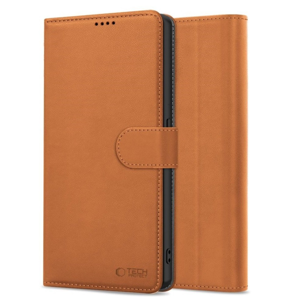 Θήκη iPhone 16e Tech-Protect Wallet Πορτοφόλι - Saddle Brown (5906302360321)