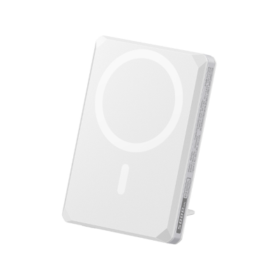 PowerBank Veger X5 6 in 1 W0582 με Ασύρματη Φόρτιση MagSafe 15W / RFID Πορτοφόλι MagSafe & KickStand 1 x Type-C 20W 5.000mAh - White (6970453550009)