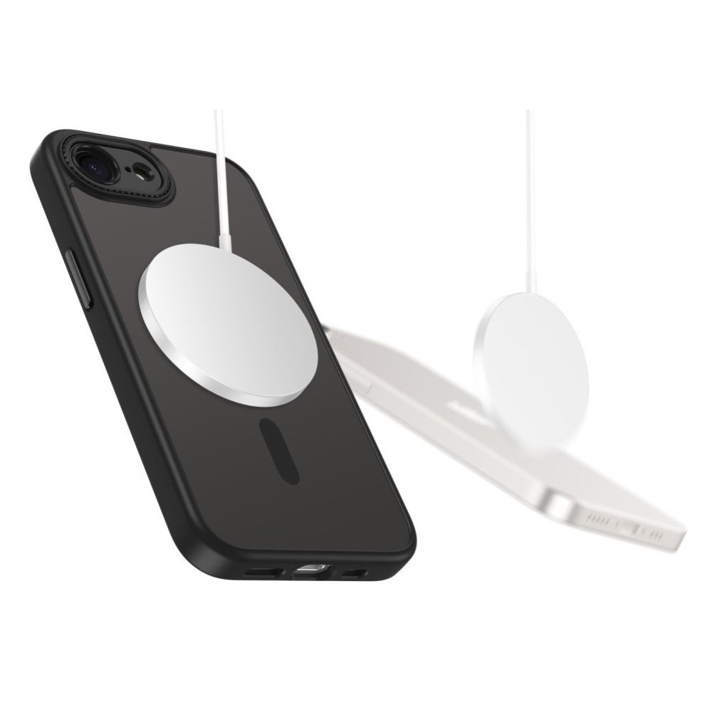 Θήκη iPhone 16e Tech-Protect MagCam Σκληρή Ημιδιάφανη με MagSafe & Πλαίσιο Κάμερας - Matte Black (5906302360390)