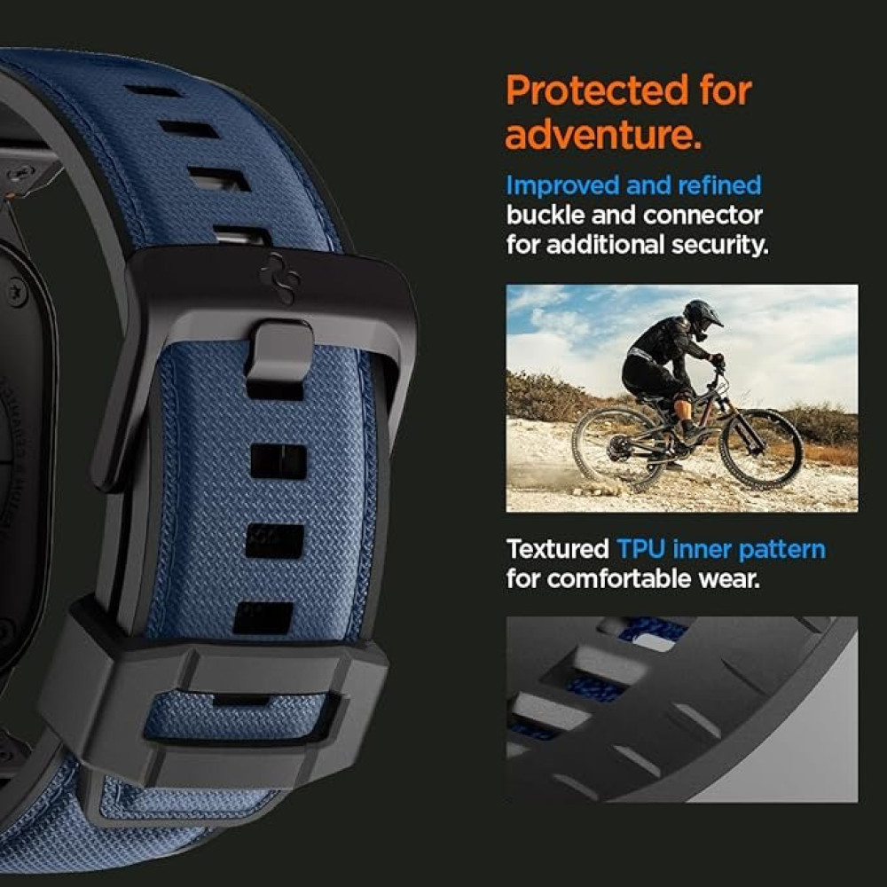 Λουράκι Apple Watch Ultra/SE/11/10/9/8/7/6/5/4 (49/46/45/44mm) Spigen DuraPro Armor Σιλικόνης - Navy Blue (AMP09103)