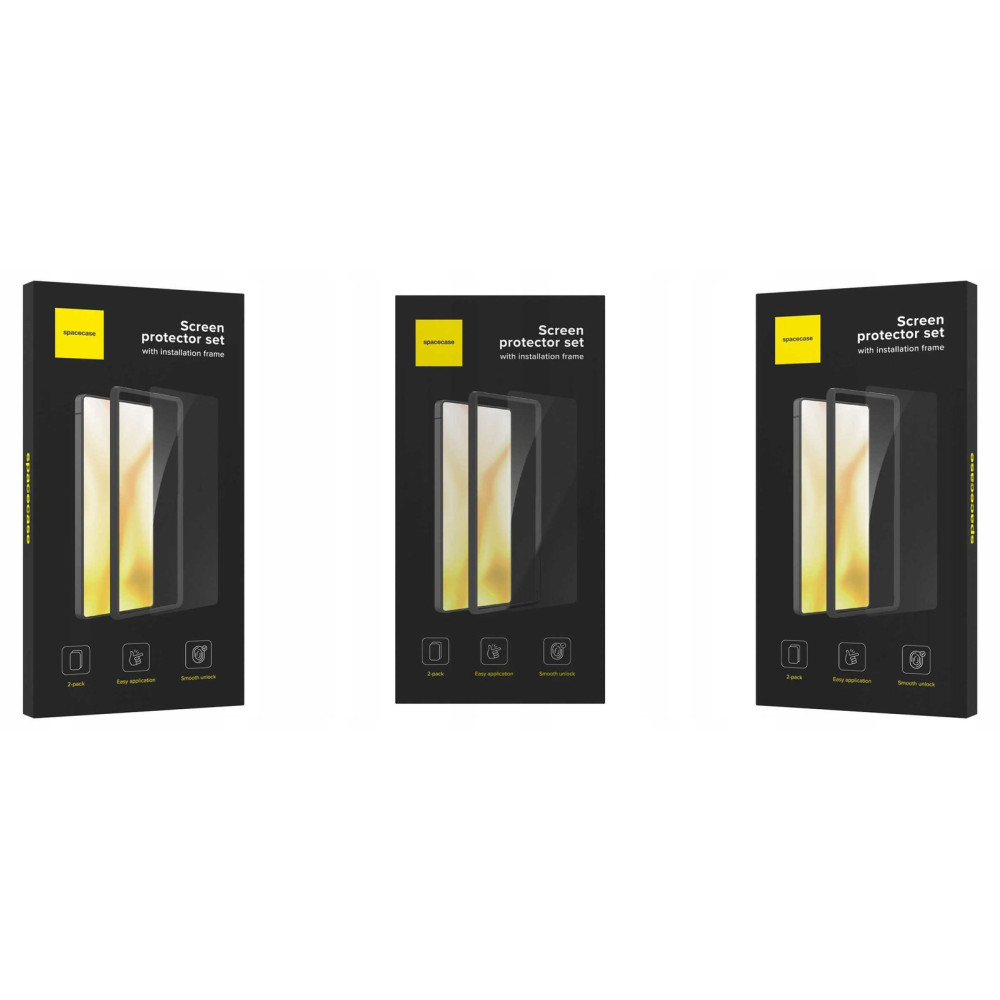 Tempered Glass Samsung Galaxy S25 Ultra Spacecase Set Αντιχαρακτικό Γυαλί Προστασίας Οθόνης 2 Τεμάχια - Clear (5905719117689)