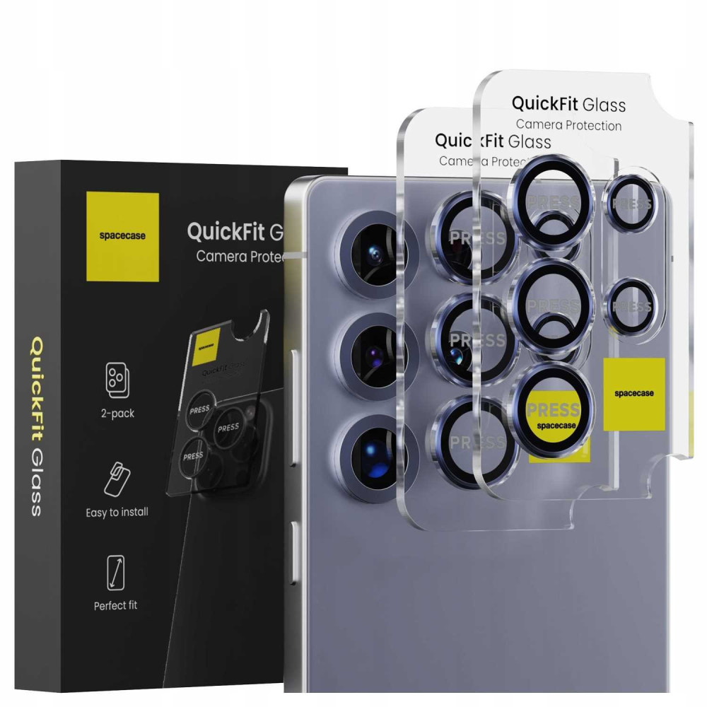 Tempered Glass Samsung Galaxy S25 Ultra Spacecase QuickFit Camera Glass Αντιχαρακτικό Γυαλί Προστασίας για Φακό Κάμερας 2 Τεμάχια - Blue (5905719118143)
