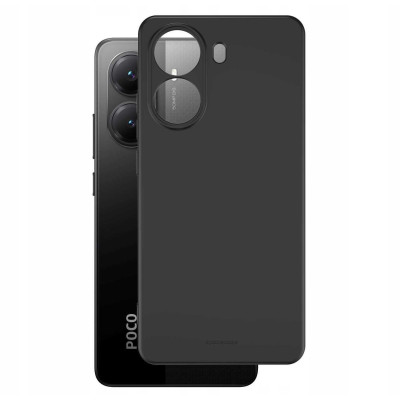 Θήκη Xiaomi Poco X7 Pro Spacecase Silicone Case Σιλικόνης - Black (5905719118006)