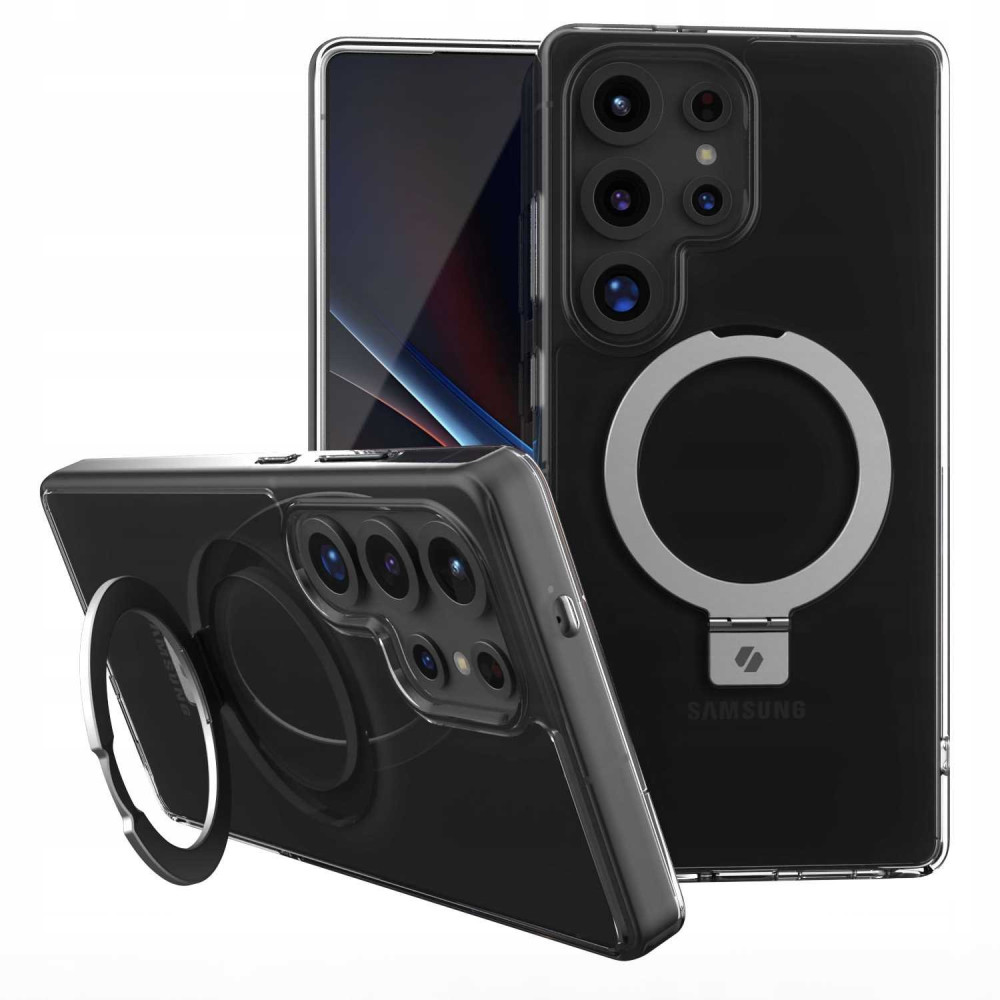 Θήκη Samsung Galaxy S25 Ultra Spacecase Ring Pro Mag Σκληρή με MagSafe & KickStand - Clear (5905719114114)