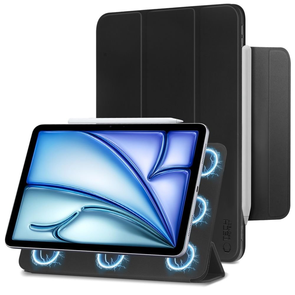 Θήκη iPad Air 7 2025 11" / Air 6 2024 11" / Air 5 2022 10.9" / Air 4 2020 10.9" Tech-Protect Smartcase Magnetic Μαγνητική - Black (5906302310760)