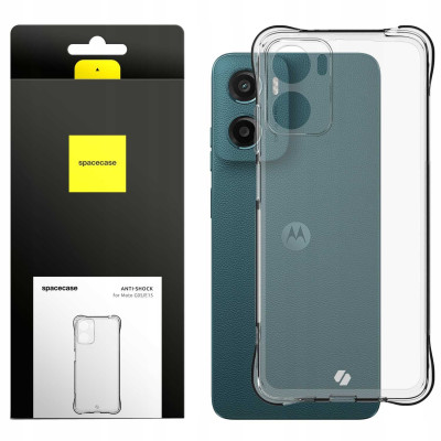 Θήκη Motorola Moto G05 / E15 Spacecase Anti-Shock Διάφανη Σιλικόνης 1mm - Clear (5905719117801)