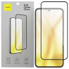 Tempered Glass Samsung Galaxy S25 / S24 Spacecase Full Cover Glass Full Face Αντιχαρακτικό Γυαλί Προστασίας Οθόνης - Black (5905719117733)