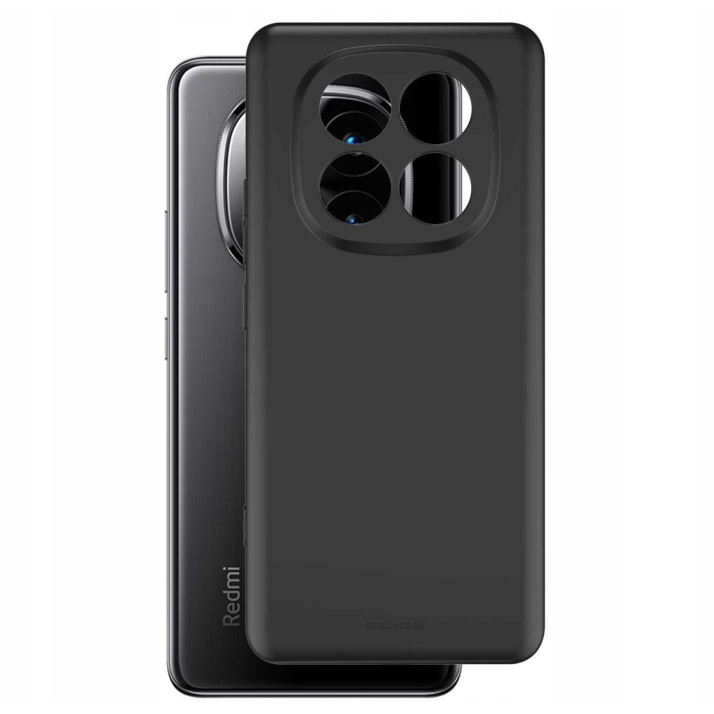 Θήκη Xiaomi Redmi Note 14 Pro Plus 5G Spacecase Silicone Case Σιλικόνης - Black (5905719113643)
