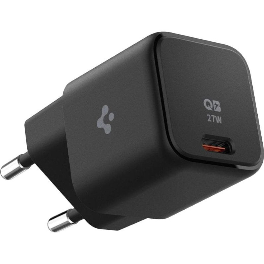 Φορτιστής Spigen PE2103EU ArcStation Wall Charger Τοίχου με 1 x Type-C 27W / PPS 25W - Black (ACH05607)