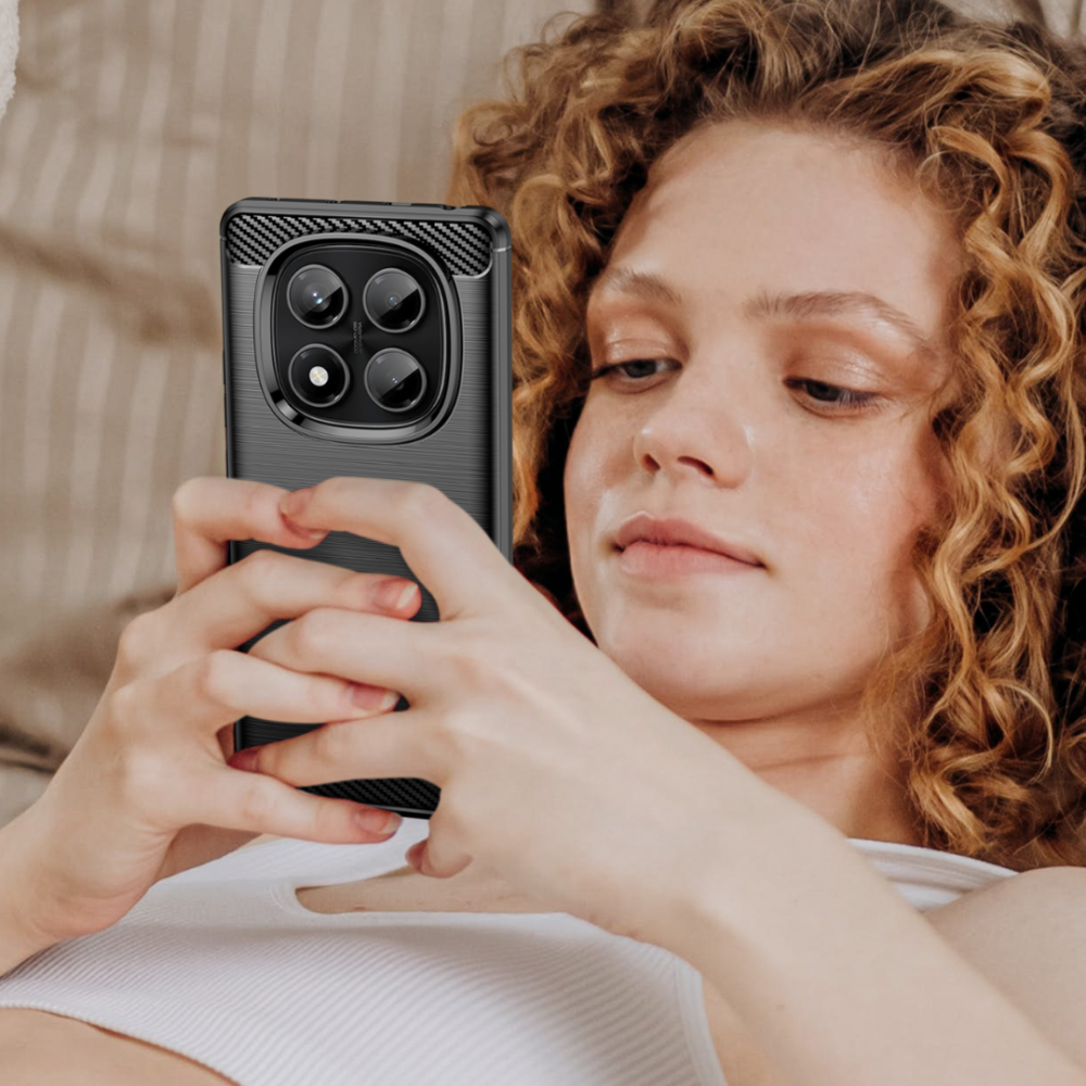 Θήκη Xiaomi Redmi Note 14 Pro 4G Spacecase Carbon Σιλικόνης - Black (5905719118303)