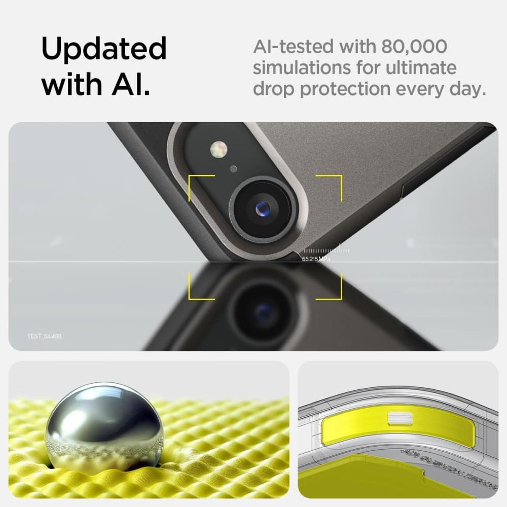 Θήκη iPhone 16e Spigen Tough Armor AI MagFit Ανθεκτική με MagSafe - Gunmetal (ACS09136)