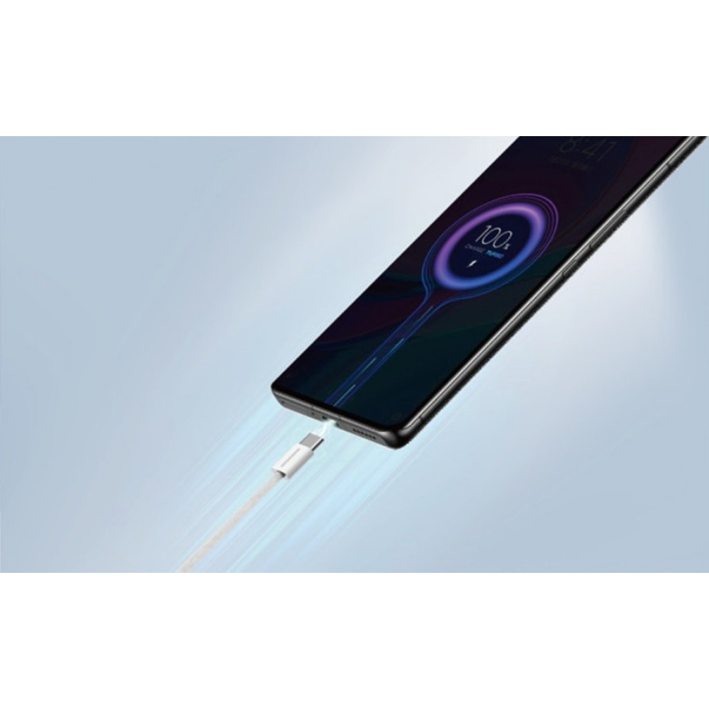 Καλώδιο Type-C Riversong Lotus 10 σε Type-C για Φόρτιση & Μεταφορά Δεδομένων 100cm 60W - Light Gray (CT53)