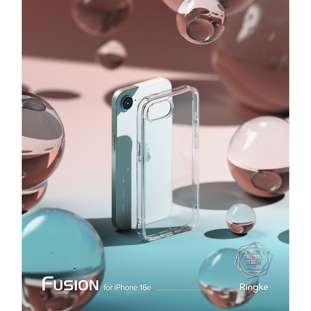 Θήκη iPhone 16e Ringke Fusion Σκληρή με TPU Bumper - Clear (8800293852544)