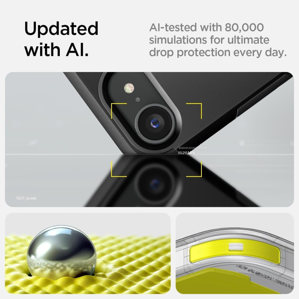 Θήκη iPhone 16e Spigen Tough Armor AI MagFit Ανθεκτική με MagSafe - Black (ACS09137)