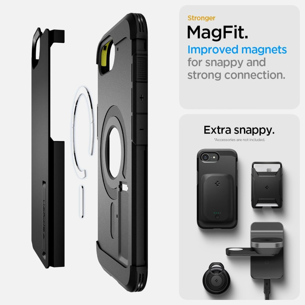 Θήκη iPhone 16e Spigen Tough Armor AI MagFit Ανθεκτική με MagSafe - Black (ACS09137)