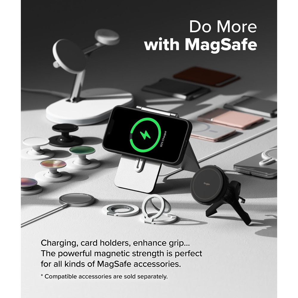 Θήκη iPhone 16e Ringke Silicone Magnetic Ανθεκτική Σιλικόνης με MagSafe - Black (8800293852810)