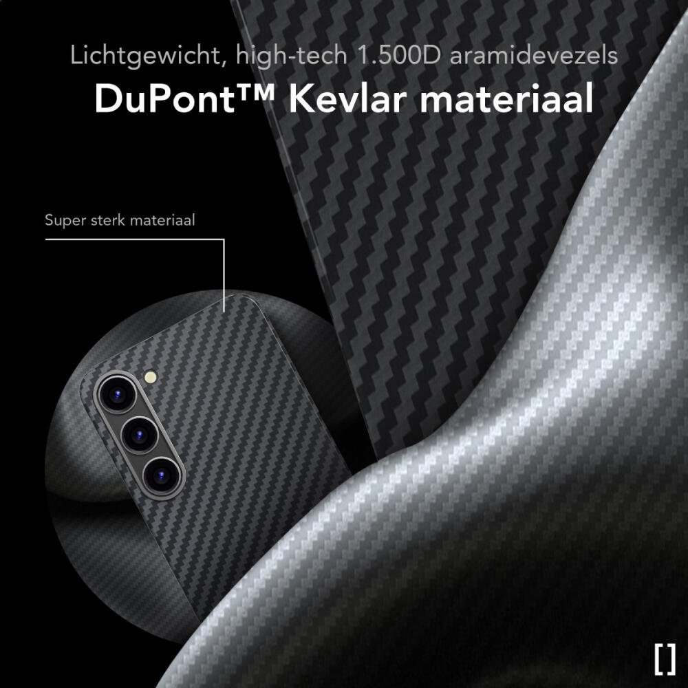 Θήκη Samsung Galaxy S23 Nekit Fiber Σκληρή με MagSafe Aramid Fiber 1mm 1500D Kevlar - Black (8719246462801)