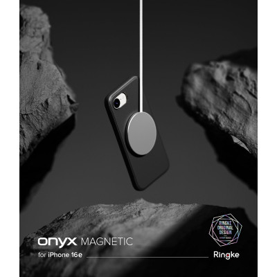 Θήκη iPhone 16e Ringke Onyx Magnetic Σιλικόνης με MagSafe - Black (8800293852759)
