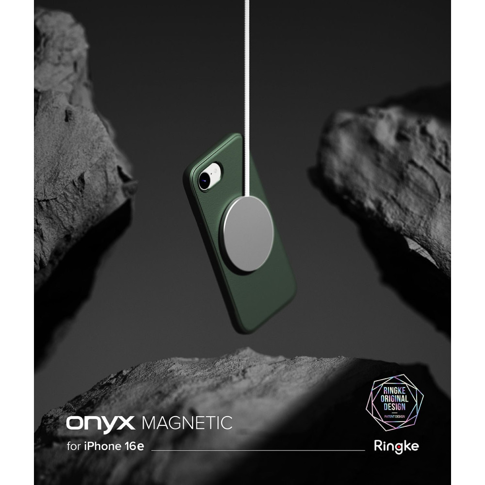 Θήκη iPhone 16e Ringke Onyx Magnetic Σιλικόνης με MagSafe - Dark Green (8800293852780)