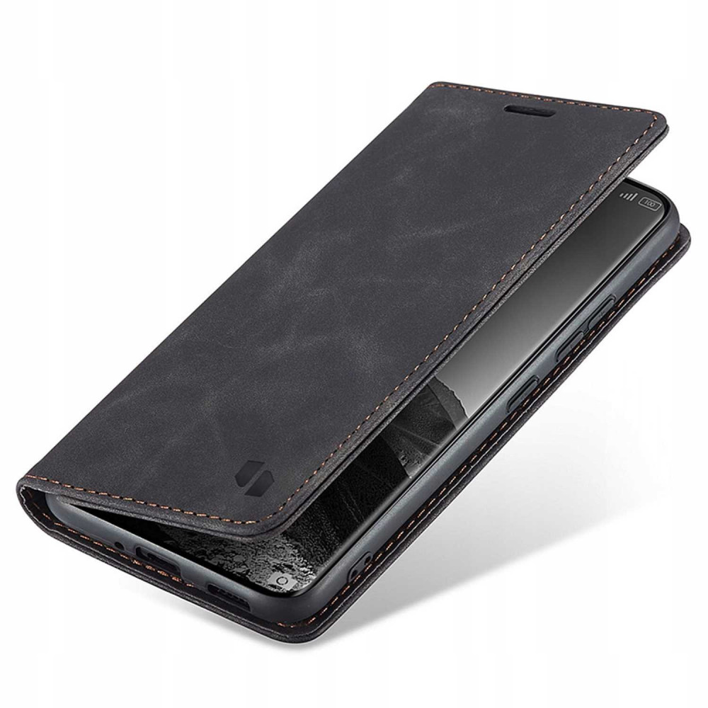 Θήκη Xiaomi Redmi Note 14 Pro 5G / Poco X7 Spacecase Wallet Πορτοφόλι - Black (5905719117658)