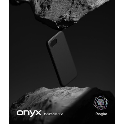 Θήκη iPhone 16e Ringke Onyx Σιλικόνης - Black (8800293852636)