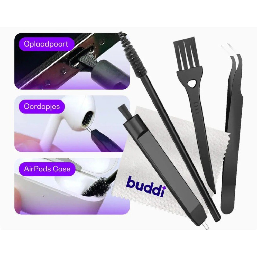Σετ Καθαρισμού Συσκευών Buddi Fresh Cleaning Kit με Πλαστελίνη για Smartphone / Tablet / AirPods - Purple (8719246472756)