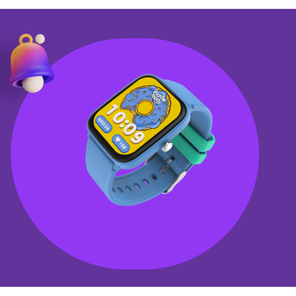 Kiddoboo Smartwatch 2.0 Ψηφιακό Παιδικό Smartwatch - Sky Blue (KB019C2SBLU)