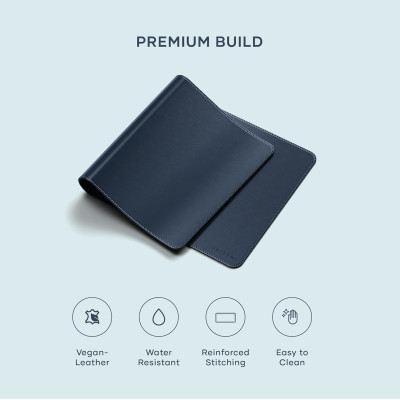 Desk Mat Satechi Vegan-Leather από Premium Vegan Δέρμα - Blue (ST-LPDMB)