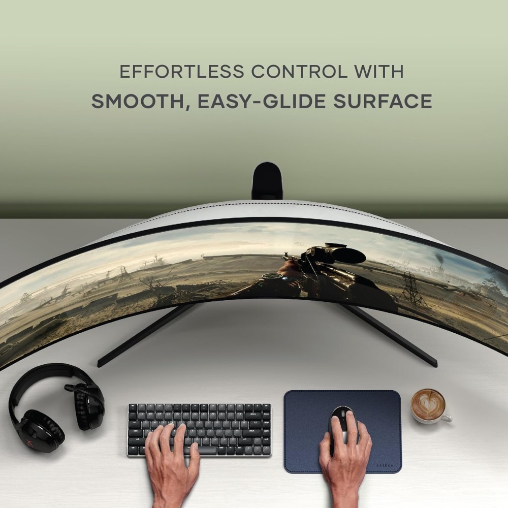 Mouse Pad Satechi Vegan-Leather από Premium Vegan Δέρμα - Blue (ST-LMPB)