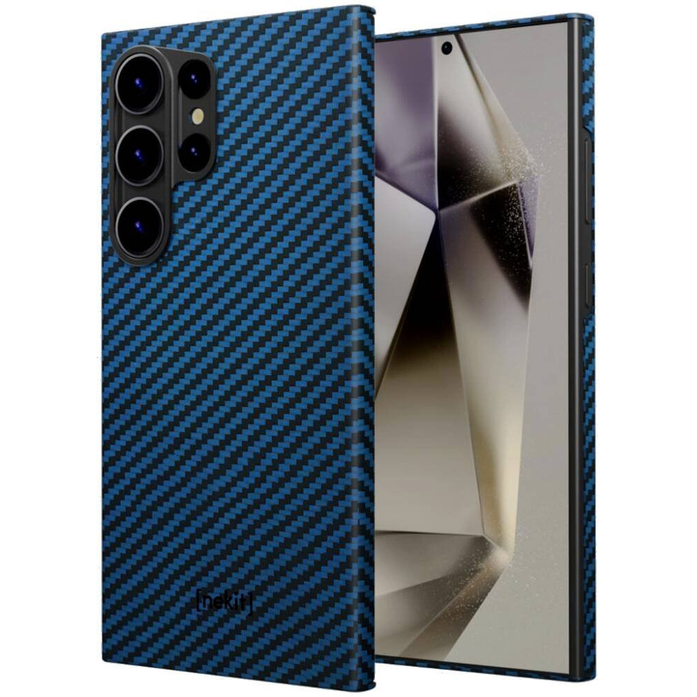 Θήκη Samsung Galaxy S24 Ultra Nekit Fiber Σκληρή με MagSafe Aramid Fiber 1mm 1500D Kevlar - Blue (8719246469657)
