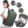 Σακίδιο Πλάτης / Backpack Bange 7251 Τσάντα Μεταφοράς Laptop έως 15.6" με Κλειδαριά TSA 18L - Green