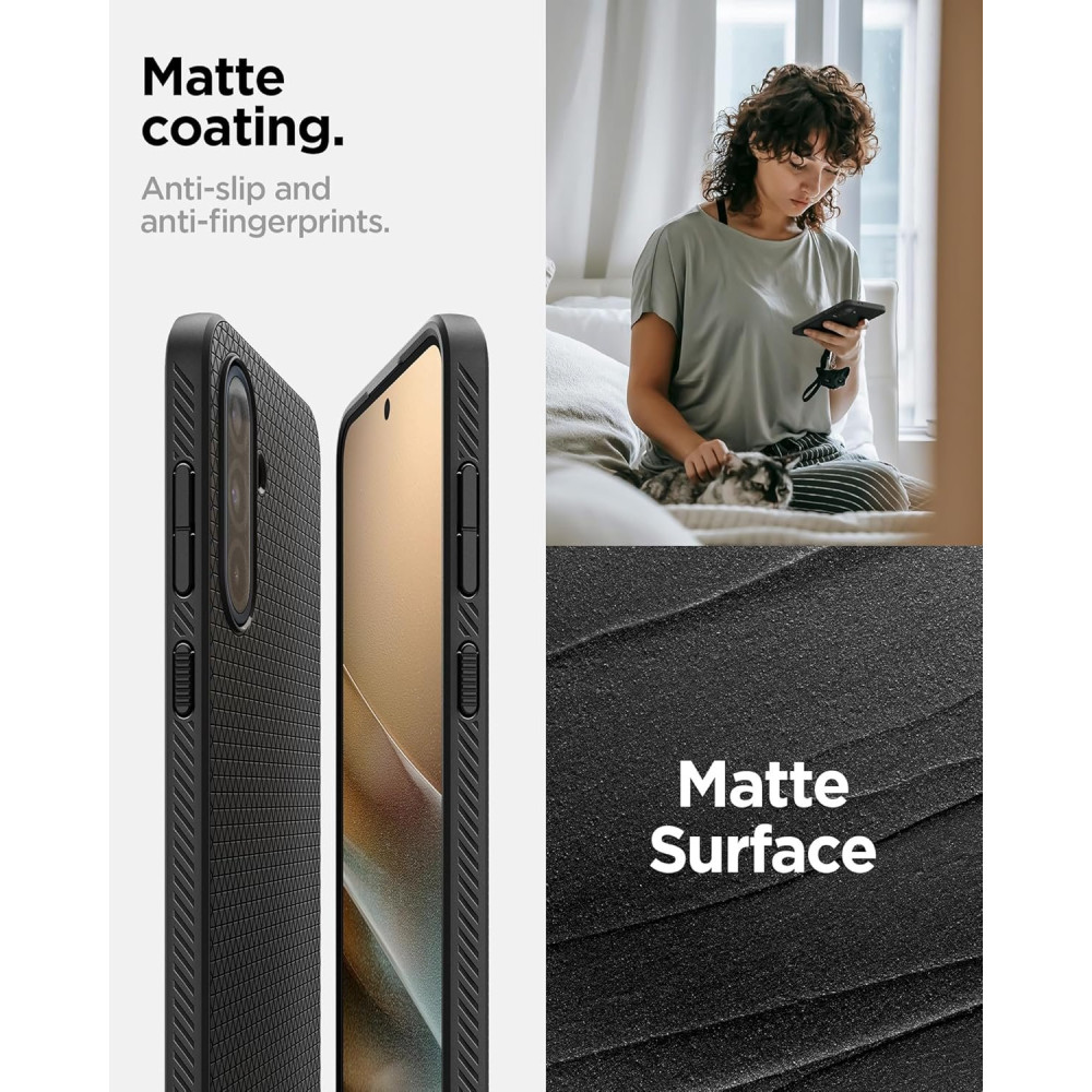 Θήκη Samsung Galaxy A36 Spigen Liquid Air Σιλικόνης - Matte Black (ACS09199)