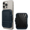 Universal Θήκη Spigen Lock Fit MagFit Card Holder / Wallet MagSafe Πορτοφόλι για Κάρτες - Metal Slate (AFA08526)