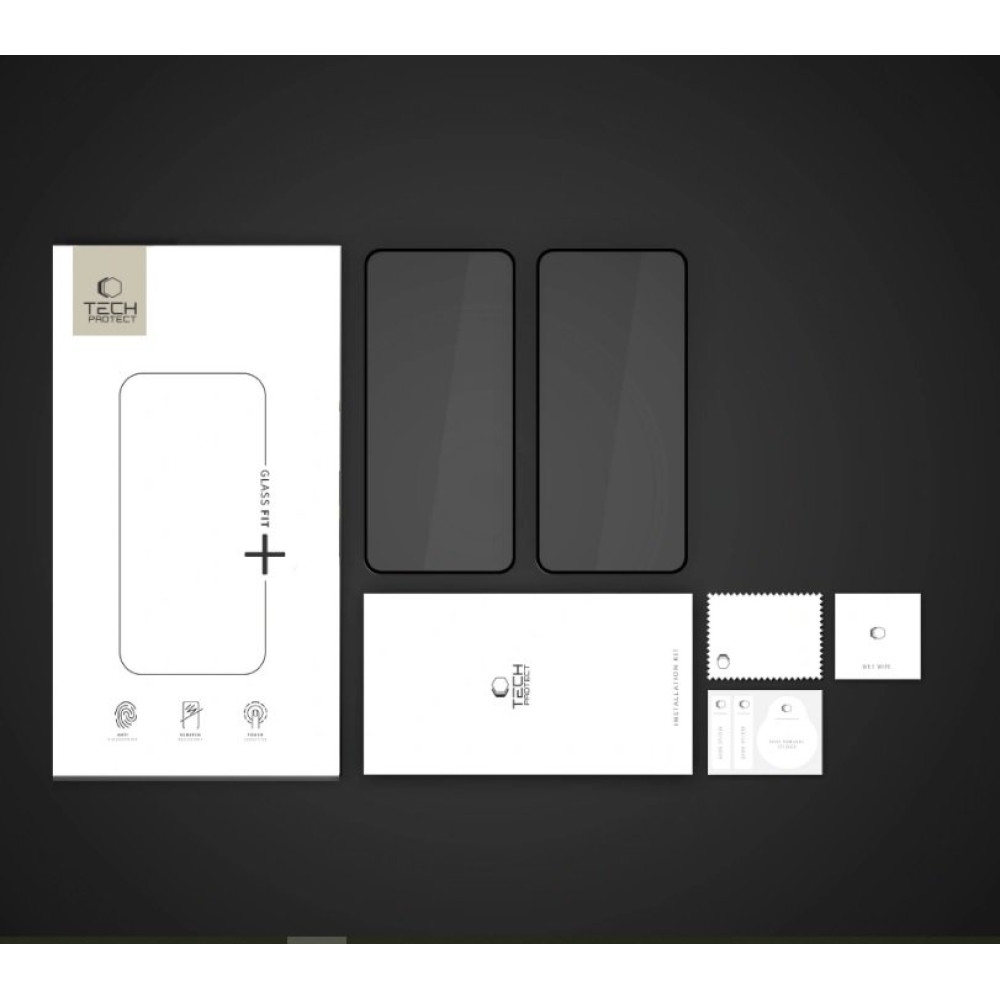 Tempered Glass Xiaomi Poco X7 Pro Tech-Protect Glass Fit+ Full Face Αντιχαρακτικό Γυαλί Προστασίας Οθόνης 2 Τεμάχια - Black (5906302361335)