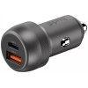 Φορτιστής Αυτοκινήτου Buddi Power Car Charger Γρήγορος με 1 x Type-C / 1 x USB-A 89W 5 Έτη Εγγύηση - Grey (8719246462535)