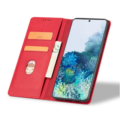 Θήκη iPhone 16e Bodycell Book Case Πορτοφόλι - Red (5206015079870)