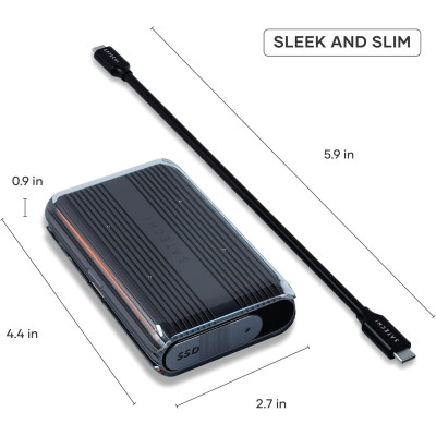 Θήκη Εξωτερικού Σκληρού Δίσκου Satechi Enclosure USB4 NVMe SSD Pro για M.2 με 1 x USB4 40 Gbps - Grey (ST-EU4NPM)