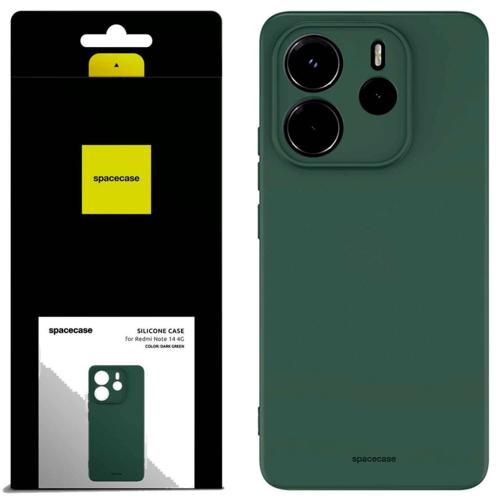 Θήκη Xiaomi Redmi Note 14 5G Spacecase Silicone Case Σιλικόνης - Dark Green (5905719117092)