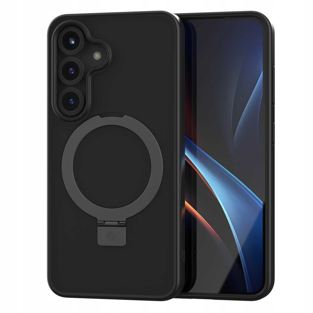 Θήκη Samsung Galaxy S25 Spacecase Ring Pro Mag Σκληρή με MagSafe & KickStand - Black (5905719114084)