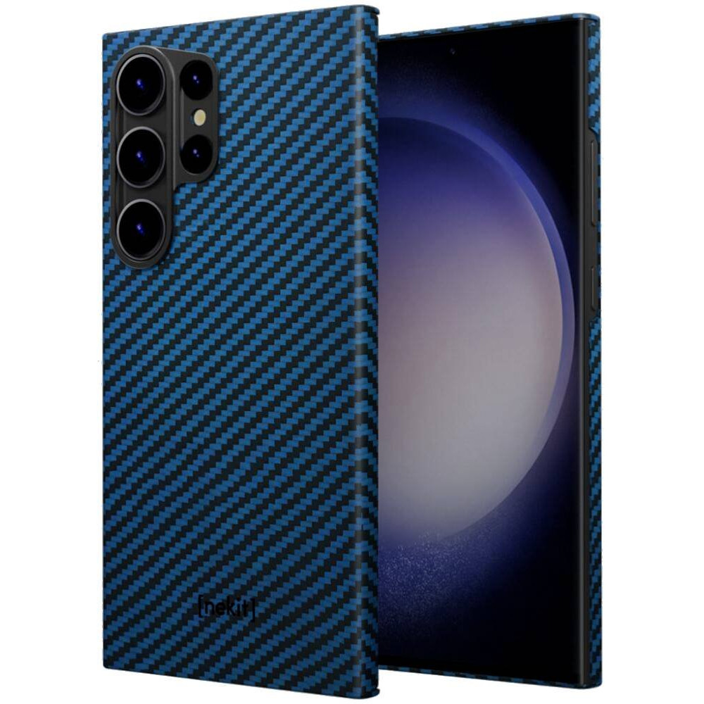 Θήκη Samsung Galaxy S23 Ultra Nekit Fiber Σκληρή με MagSafe Aramid Fiber 1mm 1500D Kevlar - Blue (8719246469787)