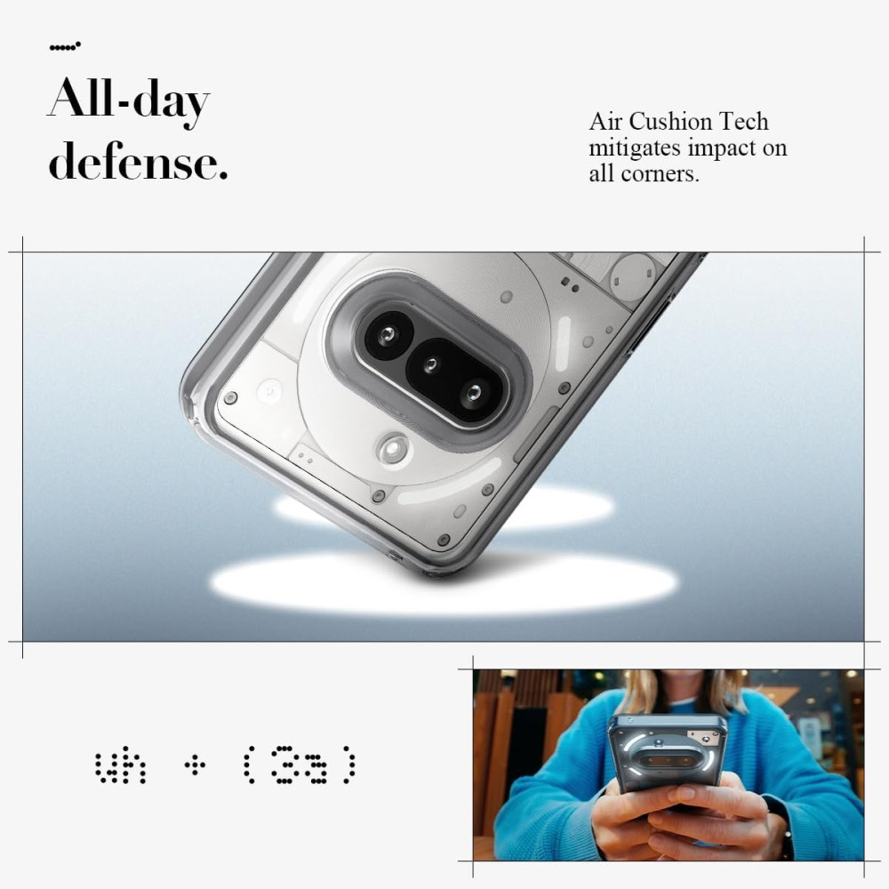 Θήκη Nothing Phone 3a Spigen Ultra Hybrid Διάφανη Σκληρή - Space Crystal (ACS09373)