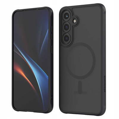 Θήκη Samsung Galaxy S25 Plus Spacecase Hybrid MagSafe Σκληρή Ημιδιάφανη με MagSafe - Black (5905719114732)