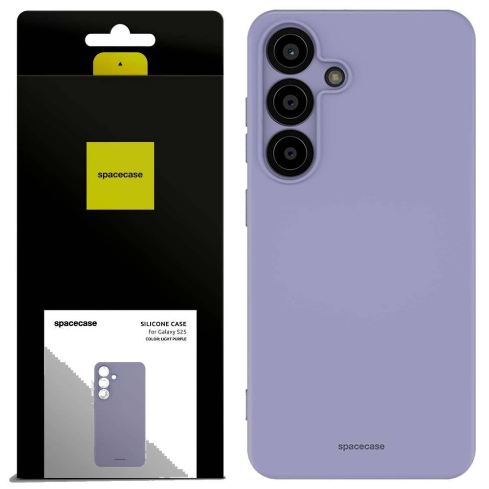 Θήκη Samsung Galaxy S25 Spacecase Silicone Case Σιλικόνης - Light Purple (5905719114817)