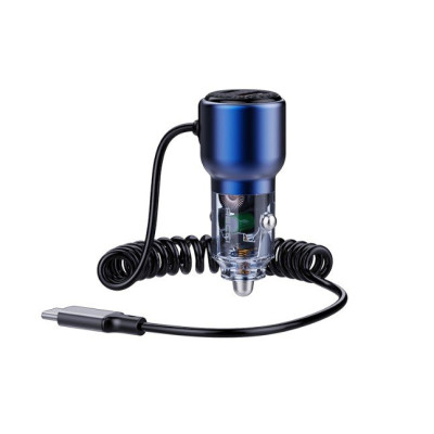 Φορτιστής Αυτοκινήτου Recci Journey RCC-N22 Γρήγορος με 1 x USB-A / 1 x Type-C / Καλώδιο Type-C 110W - Blue (6955482527399)